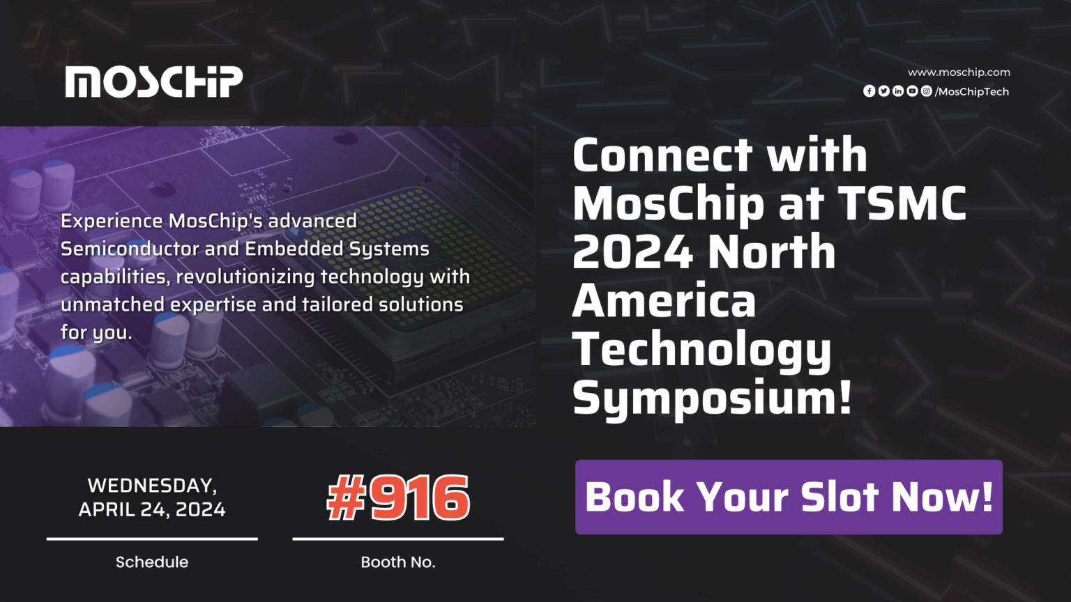 TSMC 2024 North America Technology Symposium MosChip Technologies Limited