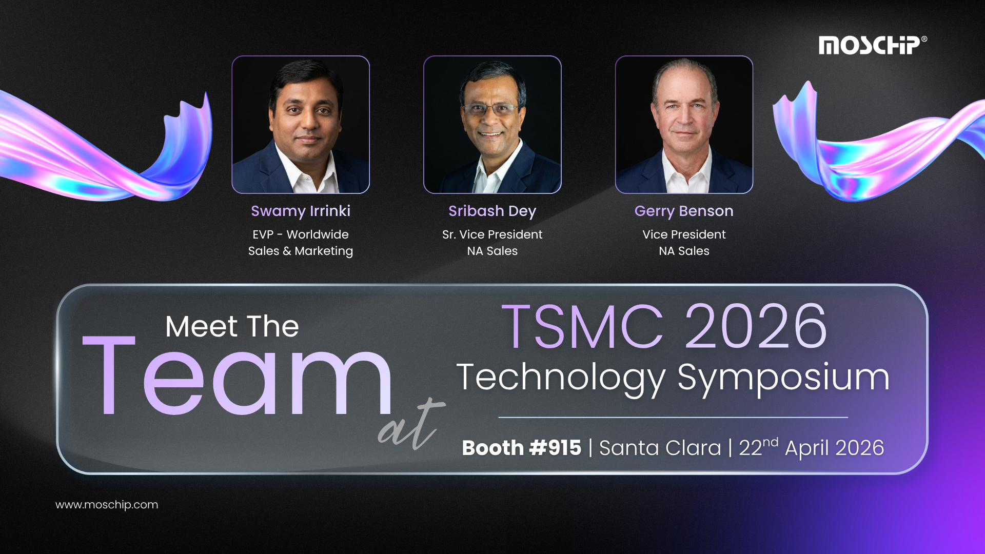 MosChip at TSMC 2026 - Technology Symposium - Santaclara - Meet the team - MosChip