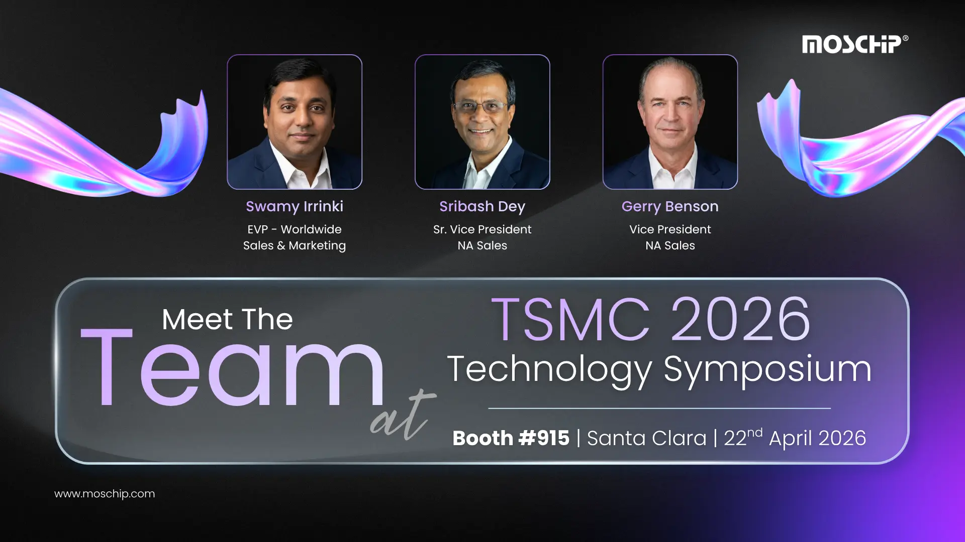 MosChip at TSMC 2026 - Technology Symposium - Santaclara - Meet the team - MosChip
