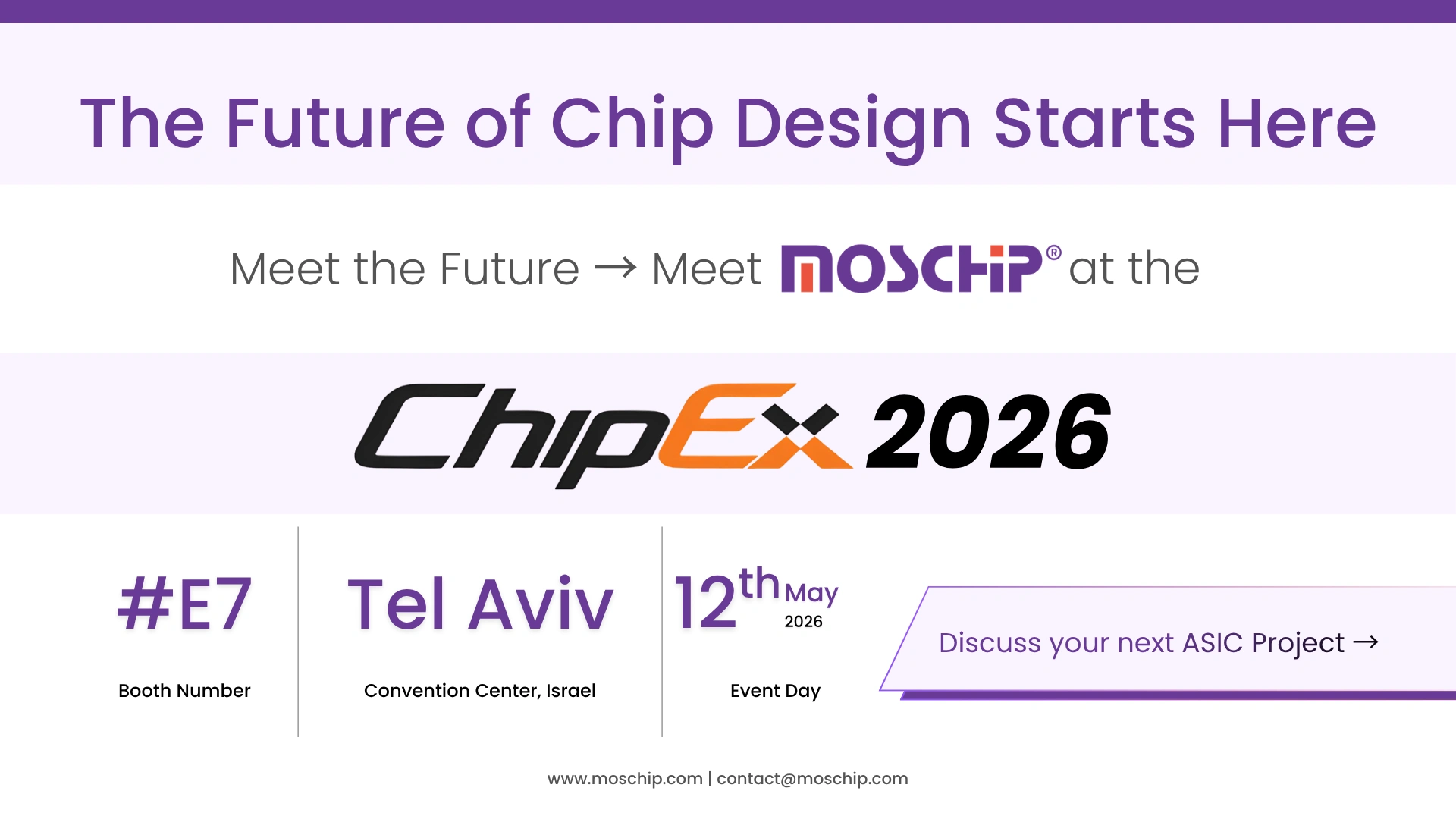 MosChip x ChipEx 2026 - Event Banner