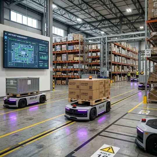 Industrial Systems We Power-MosChip-Industrial IoT- Automated Guided Vehicle (AGV) Systems