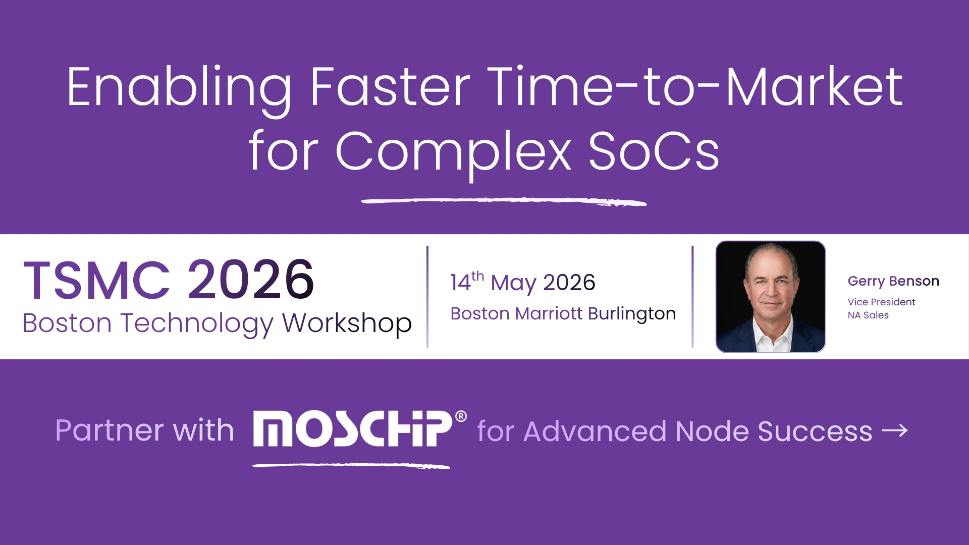 MosChip at TSMC 2026 - Technology Symposium - Boston-Gerry